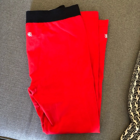 WBK WorkoutsByKatya Red Leggings M/L - Picture 5 of 5
